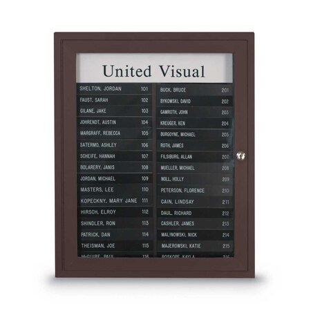 United Visual Products Outdoor Enclosed Combo Board, 72"x36", Satin Frame/White Porc & Cloud UVCB7236OD-WHTPORC-CLOUD
